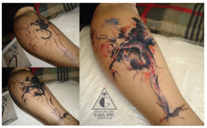 Frauen Arm Aquarell, photo - Tattoo-Meister Barb Tattoo