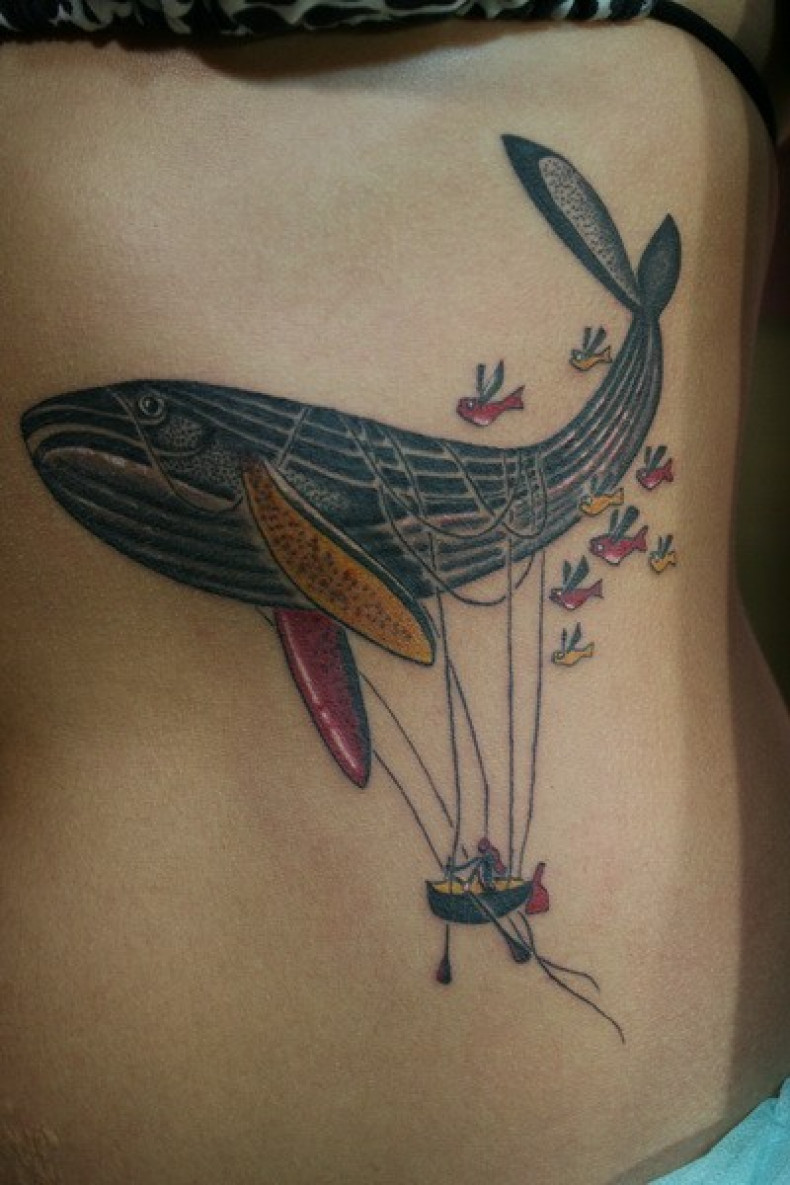 Women whale boat, photo - Tattoo Master Barb Tattoo