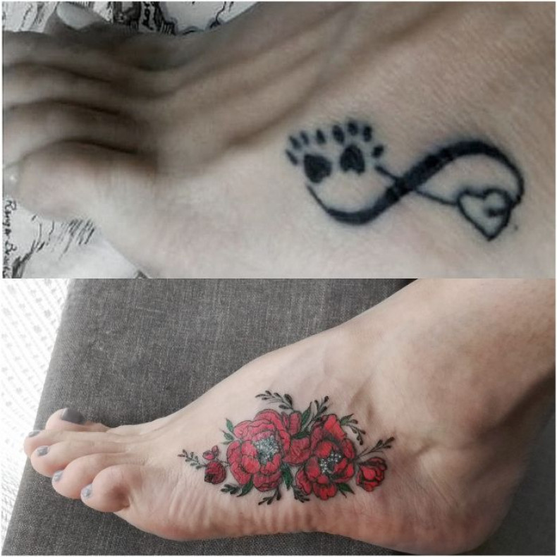 Women foot recovery, photo - Tattoo Master Barb Tattoo