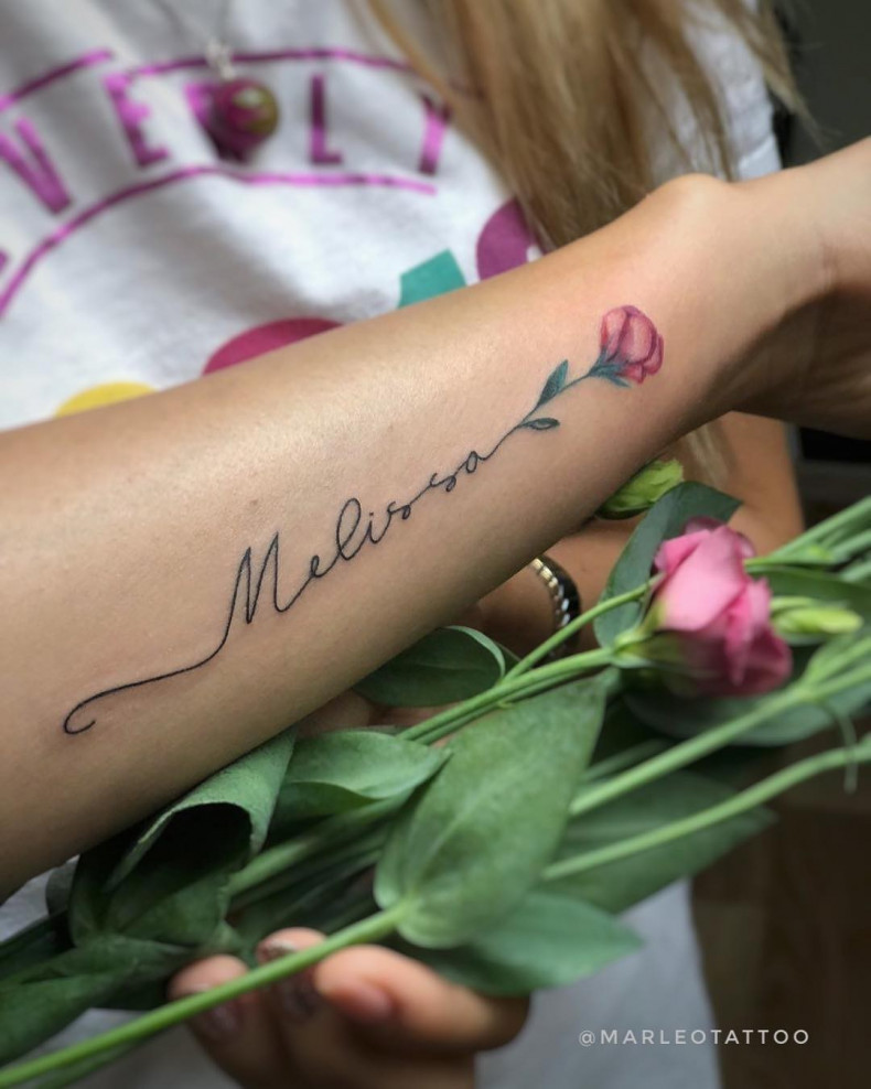 Женские на руке акварель, photo - Тату мастер Barb Tattoo