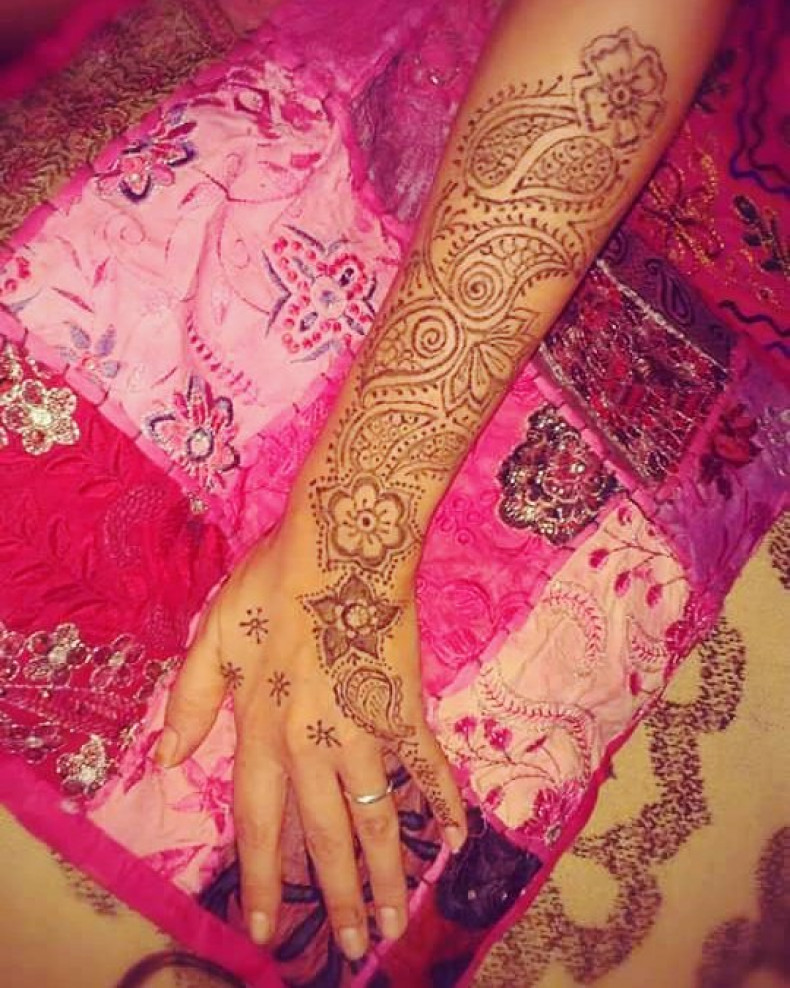 Wedding painting, up to the elbow, natural henna, photo - Tattoo Master Barb Tattoo