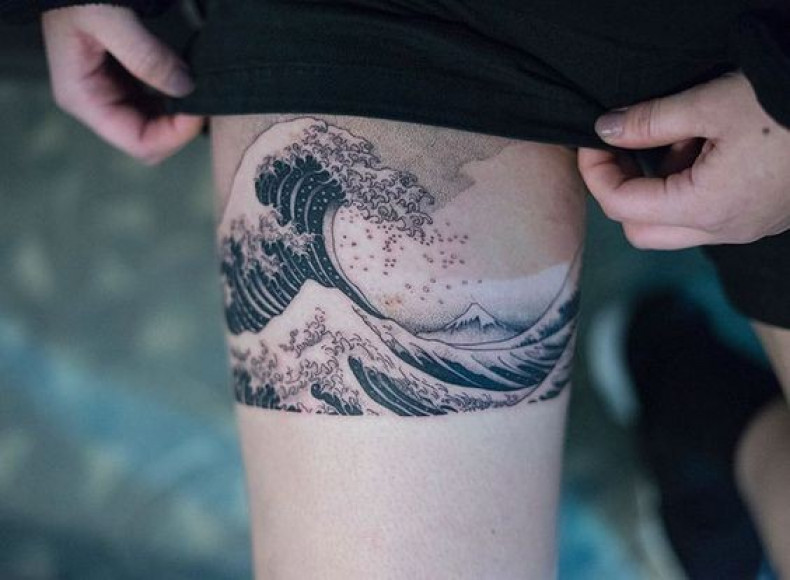 Женские дотворк море, photo - Тату мастер Barb Tattoo