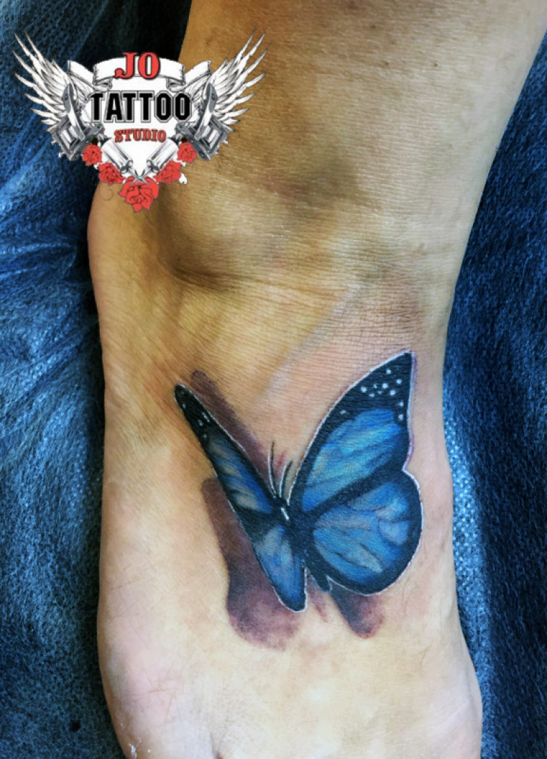 Damski 3d motyl, photo - Tatuażysta Barb Tattoo