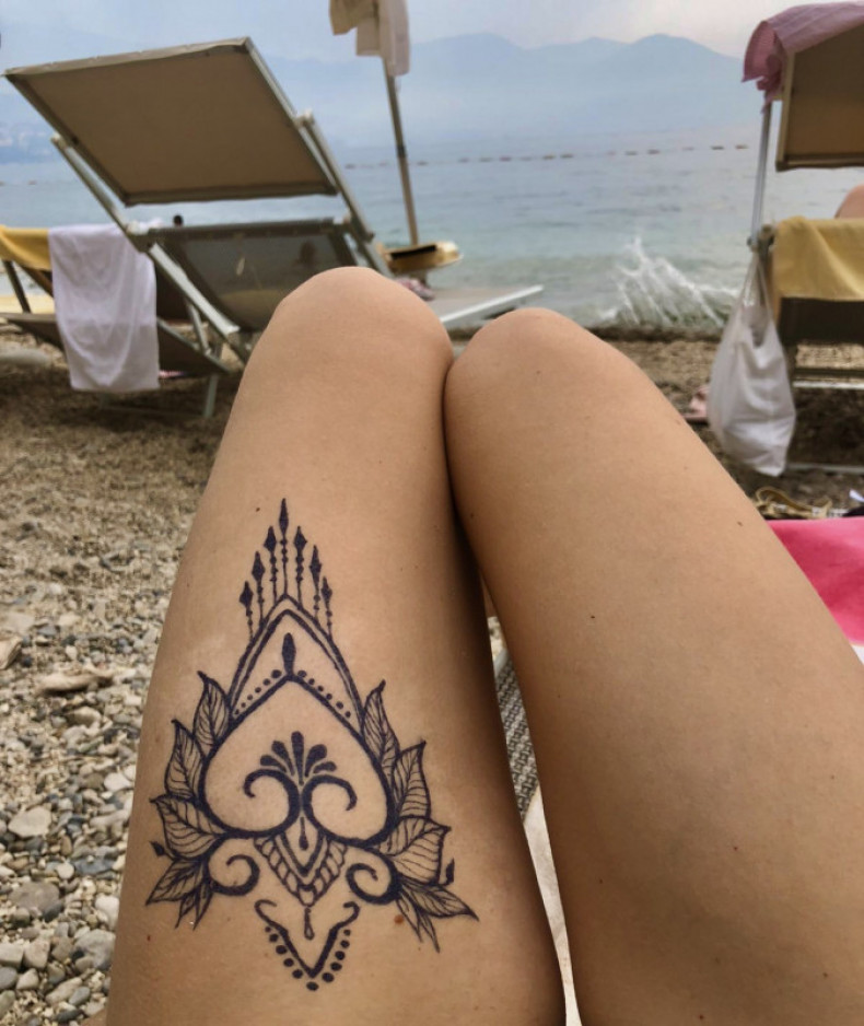 Фото клиентки с моря, photo - Тату мастер Barb Tattoo