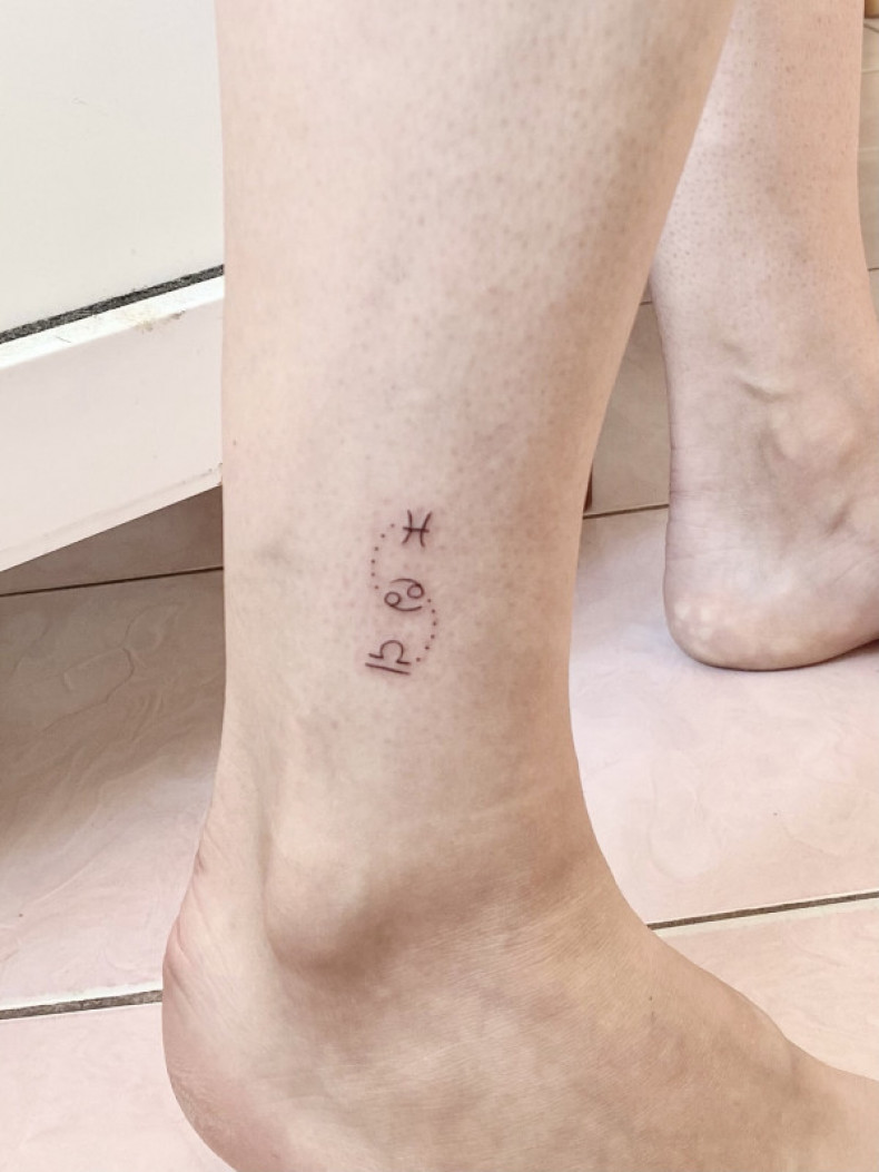 Damski Bliźnięta libra, photo - Tatuażysta Barb Tattoo