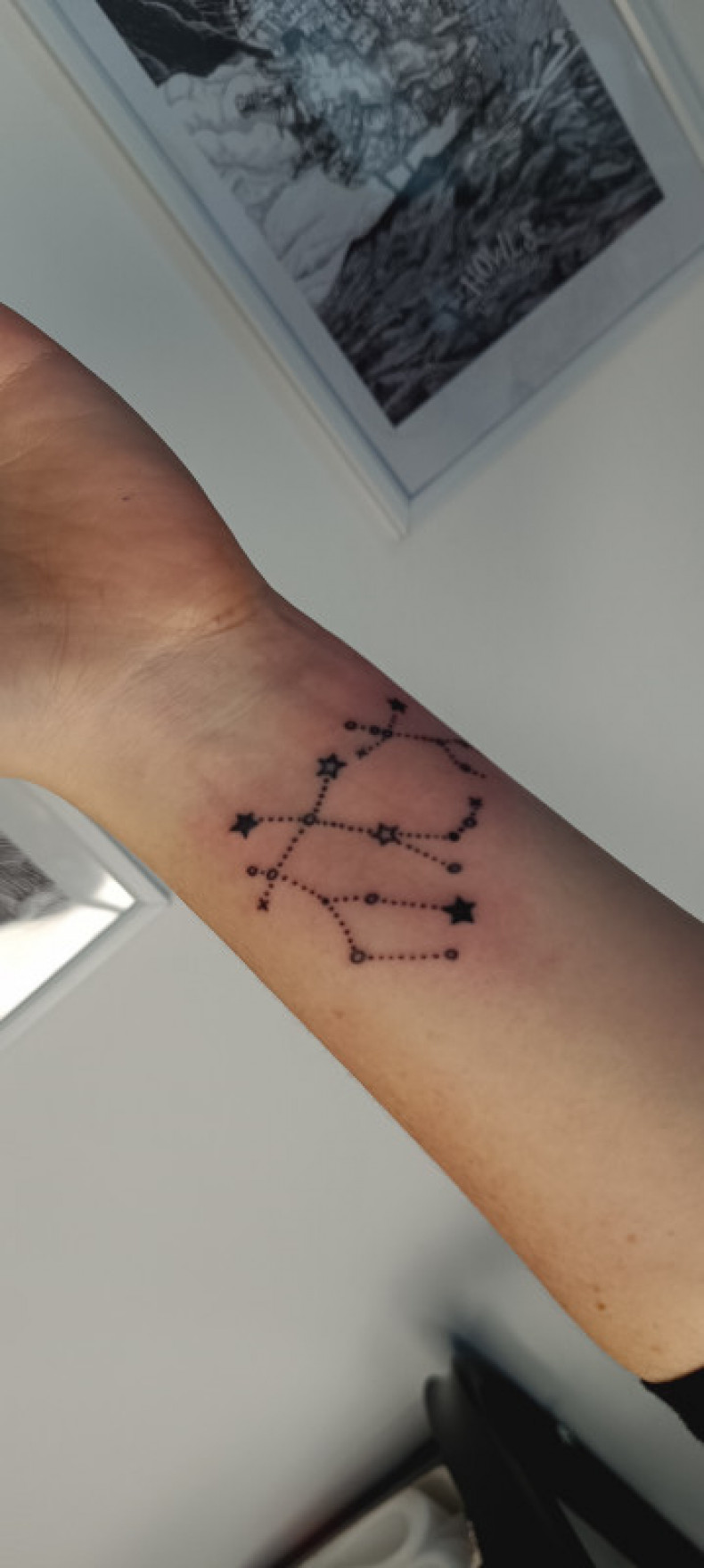 Women wrist constellation, photo - Tattoo Master Barb Tattoo