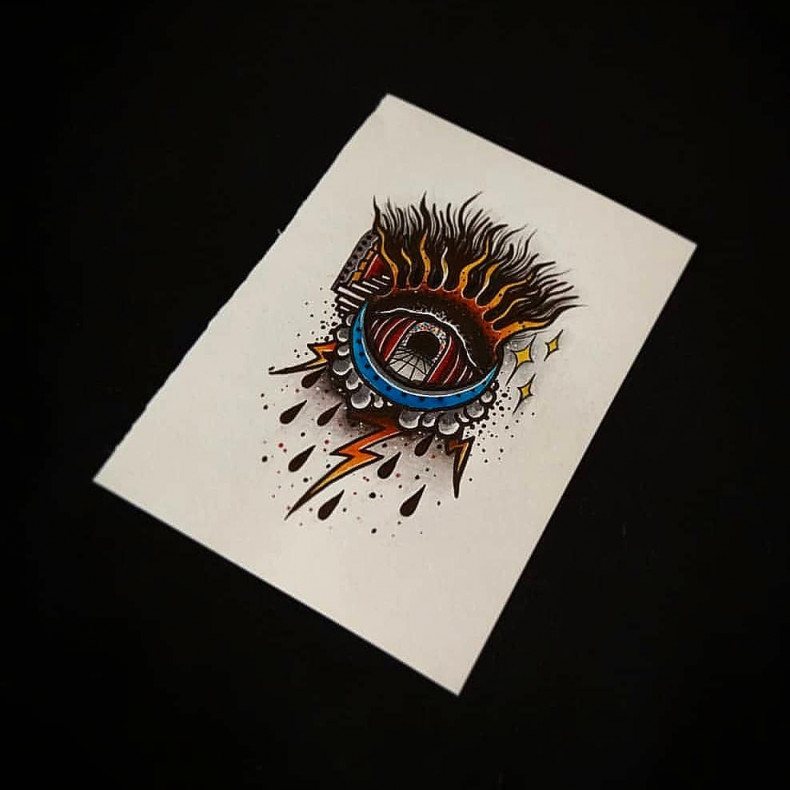 Eye lightning surrealism, photo - Tattoo Master Barb Tattoo