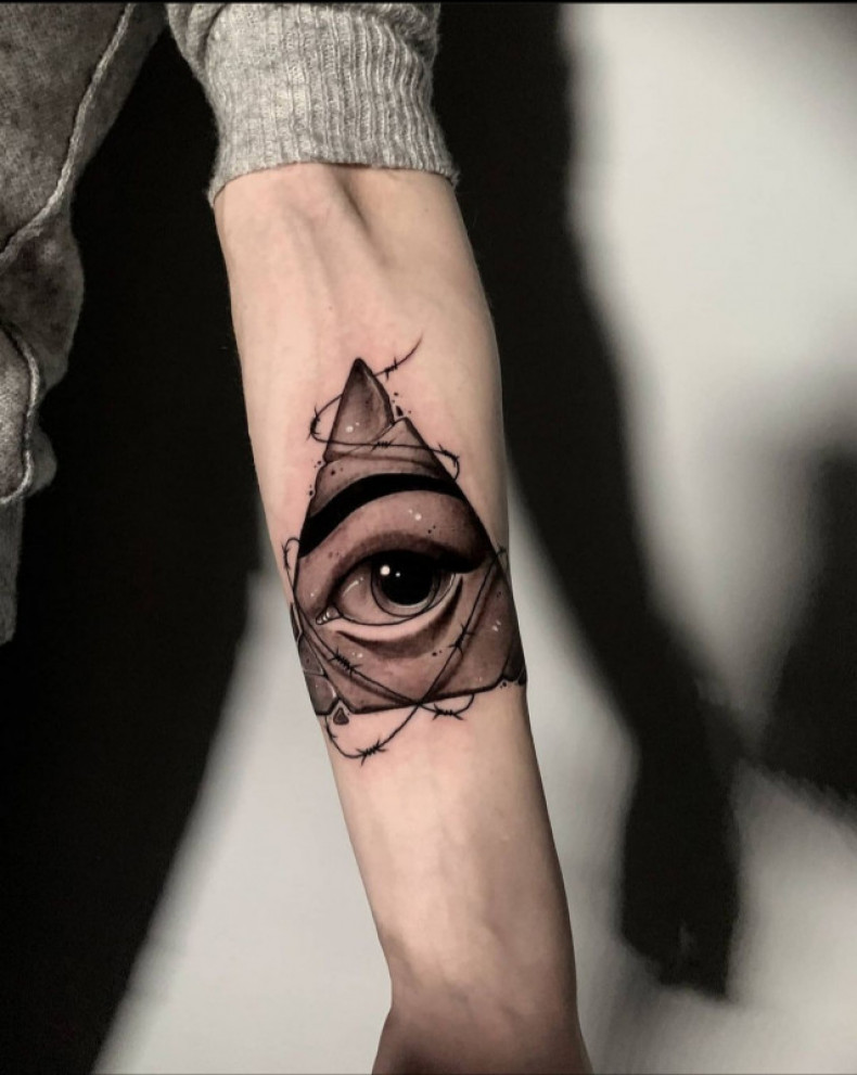 Auge allsehendes Auge Drittes, photo - Tattoo-Meister Barb Tattoo