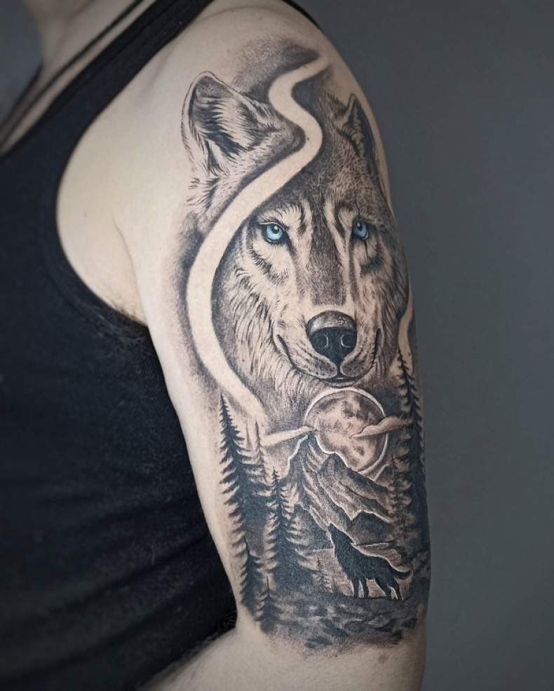  #Wolf #Tier #Wald, photo - Tattoo-Meister Barb Tattoo