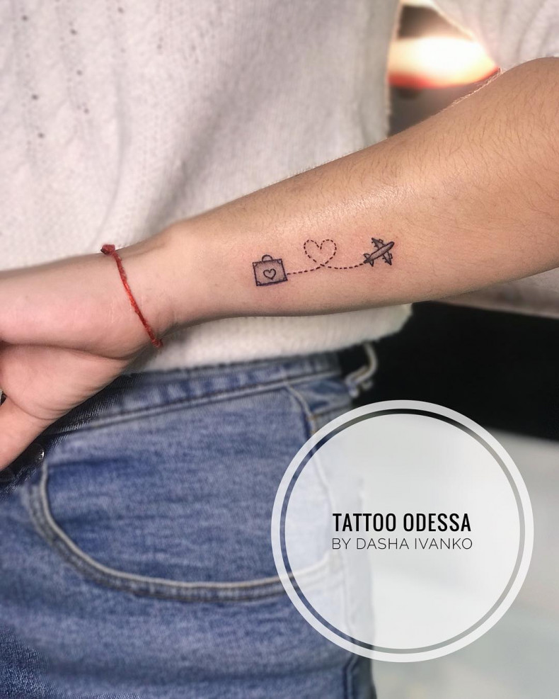 На руке минимализм предплечье, photo - Тату мастер Barb Tattoo