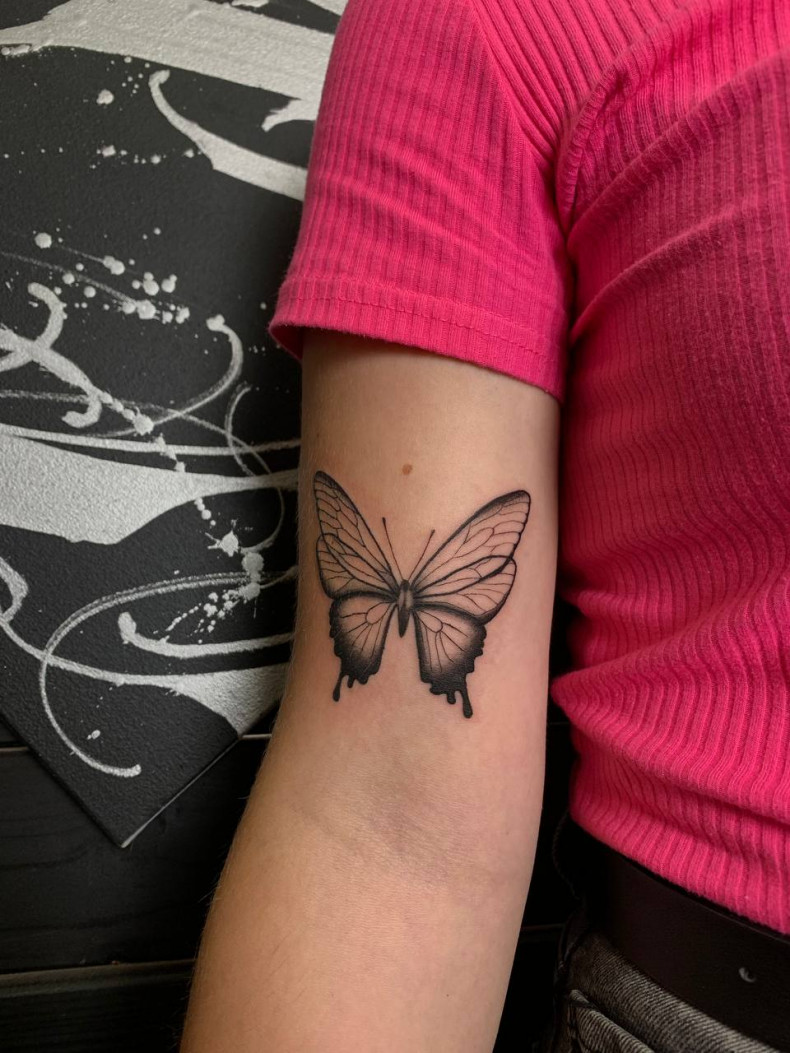 Tatuaż motyla, photo - Tatuażysta Barb Tattoo