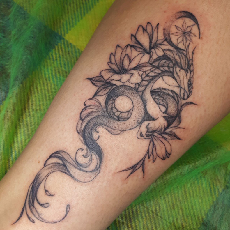 Arm Drache Chinesischer, photo - Tattoo-Meister Barb Tattoo