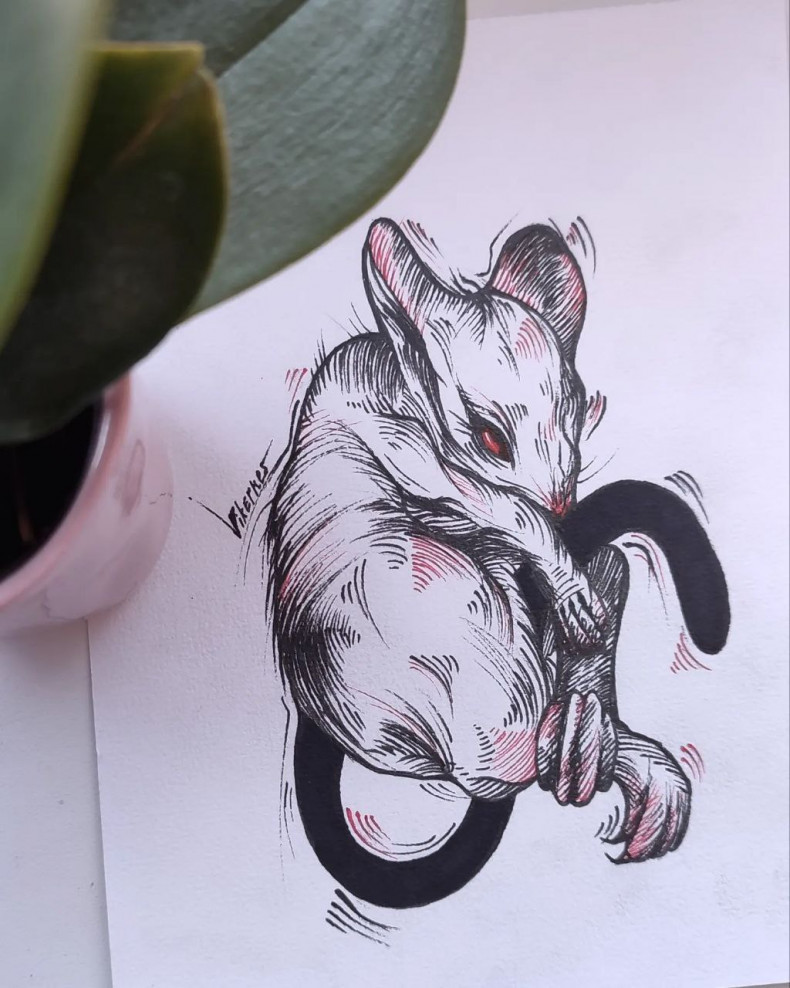 Arm mouse sketch, photo - Tattoo Master Barb Tattoo