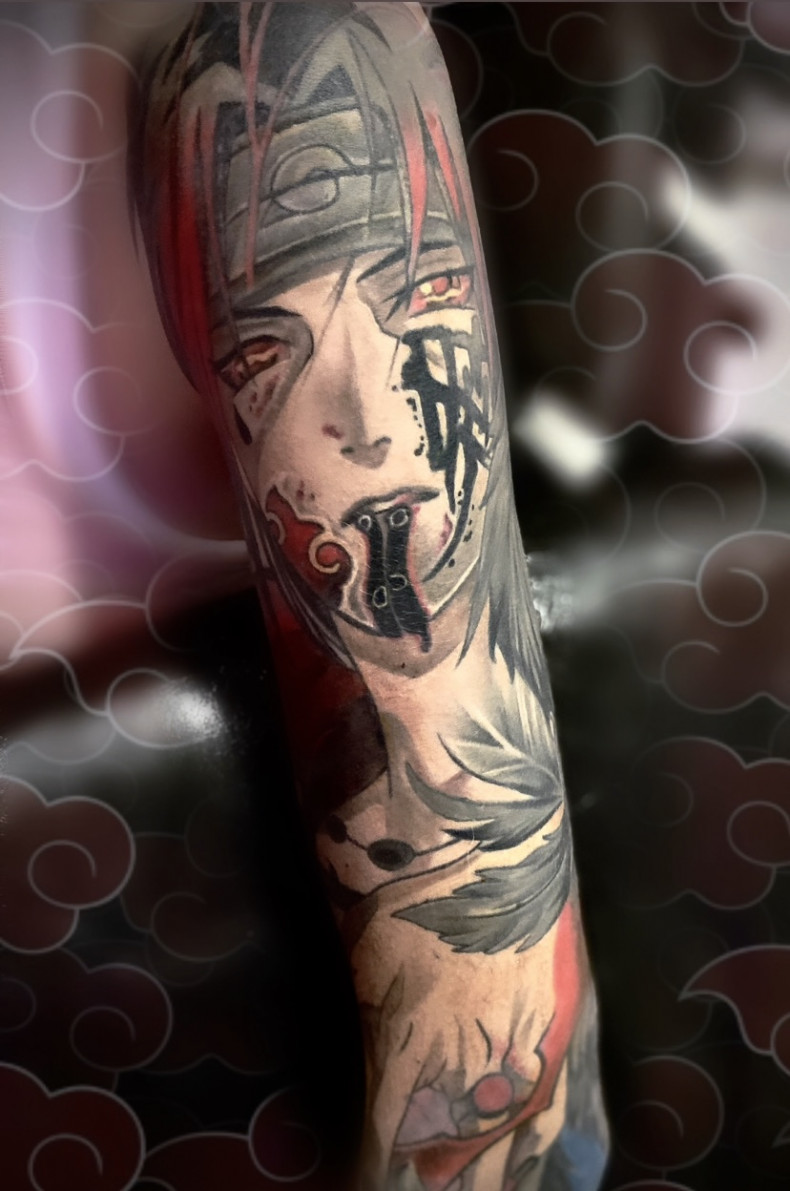 Na ramieniu animacja Naruto, photo - Tatuażysta Barb Tattoo