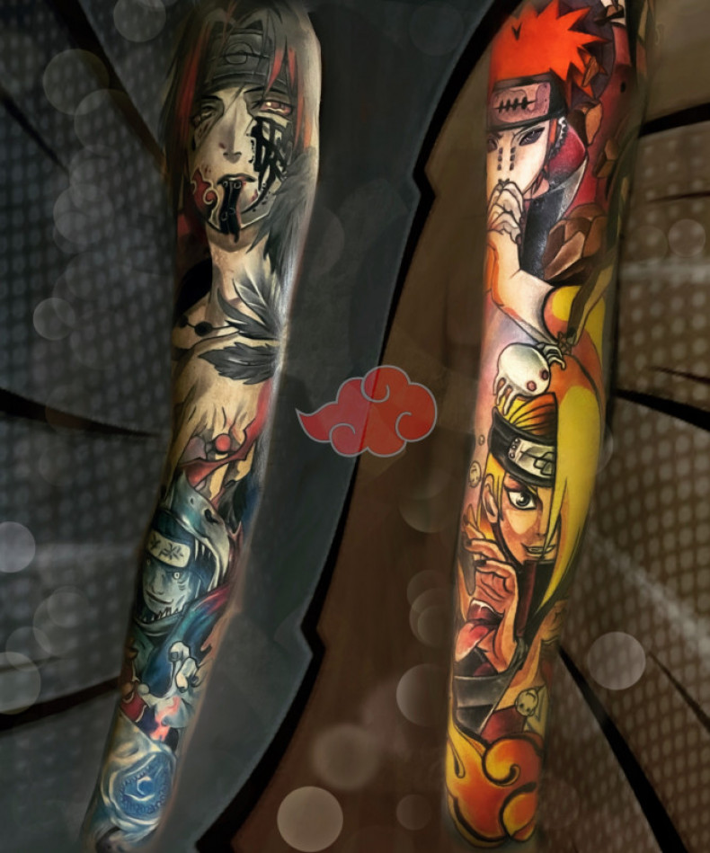 Na ramieniu animacja Naruto, photo - Tatuażysta Barb Tattoo