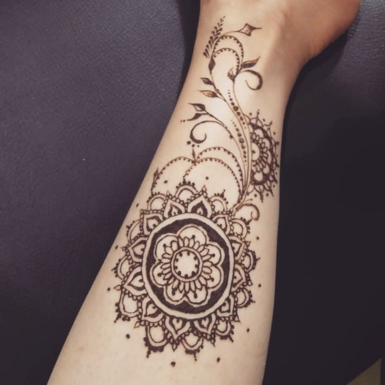 Koronka mehendi noga, photo - Tatuażysta Barb Tattoo