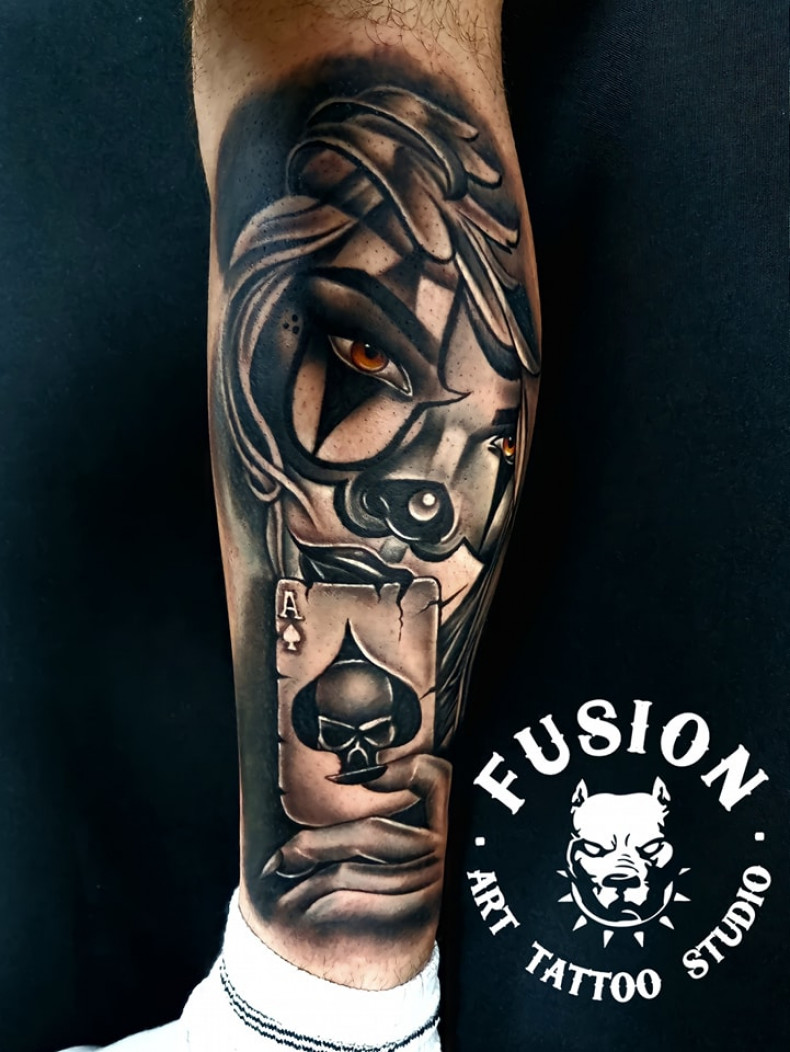 The work of master Andrii Yudin, photo - Tattoo Master Barb Tattoo