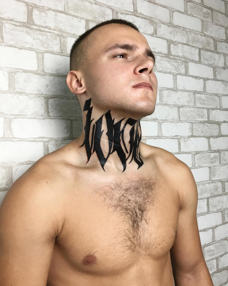 Готика на шее, photo - Тату мастер Barb Tattoo