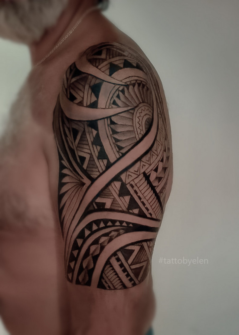 Эскиз сразу по телу, photo - Тату мастер Barb Tattoo