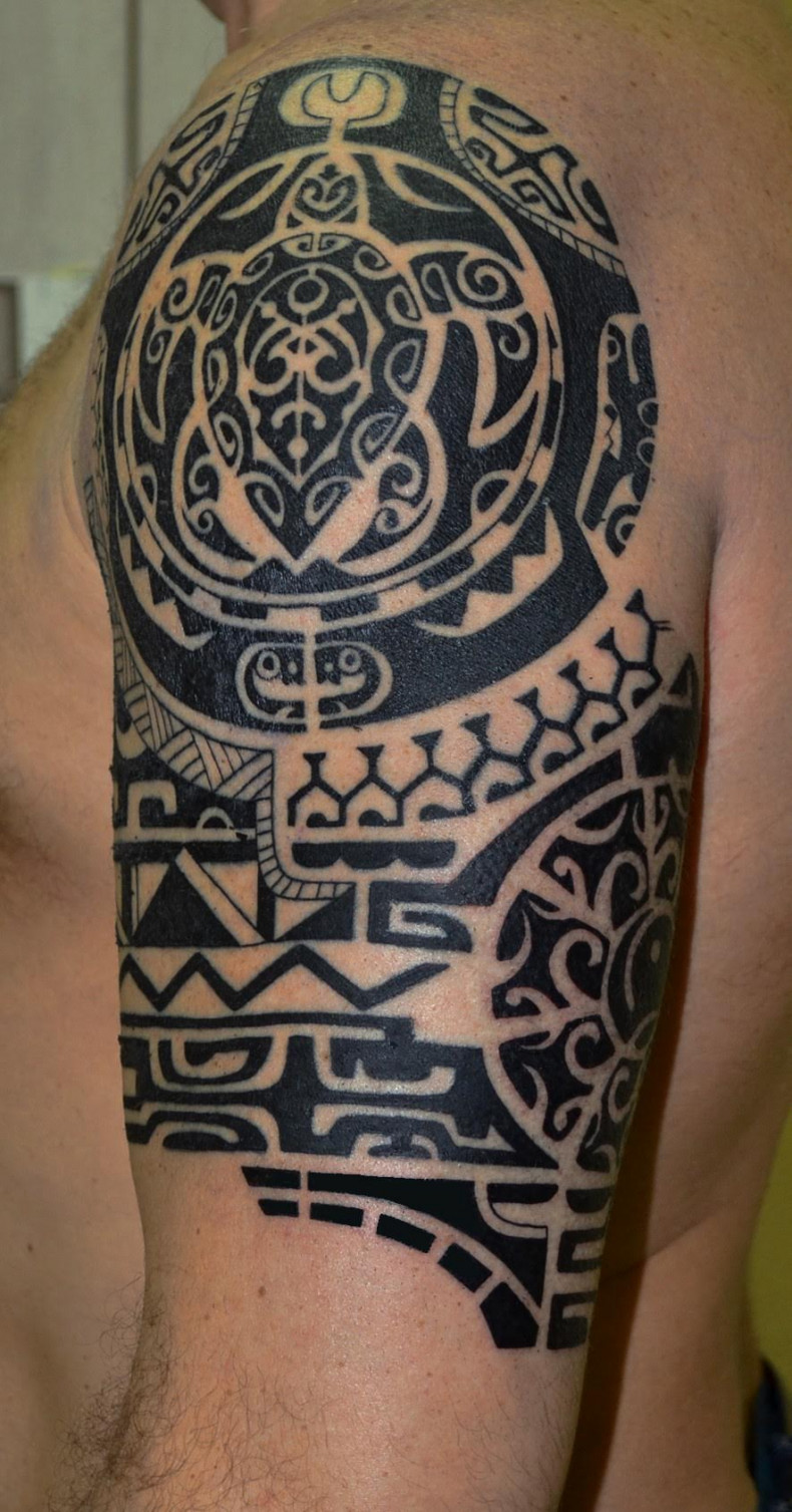 Maori shoulder polynesian, photo - Tattoo Master Barb Tattoo