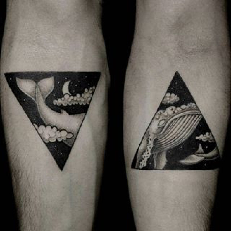 Whale forearm couple, photo - Tattoo Master Barb Tattoo