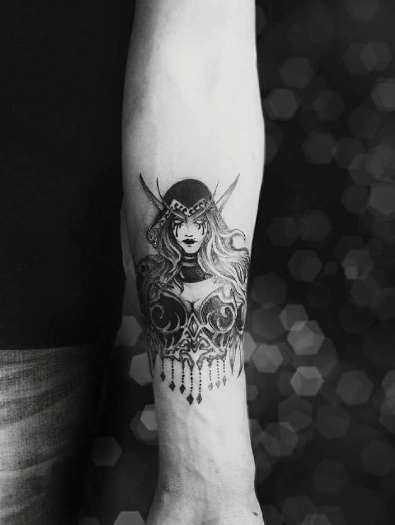 Dziewczyna przedramię, photo - Tatuażysta Barb Tattoo
