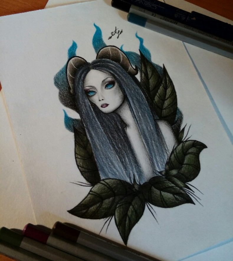 Maleficent sketch, photo - Tattoo Master Barb Tattoo