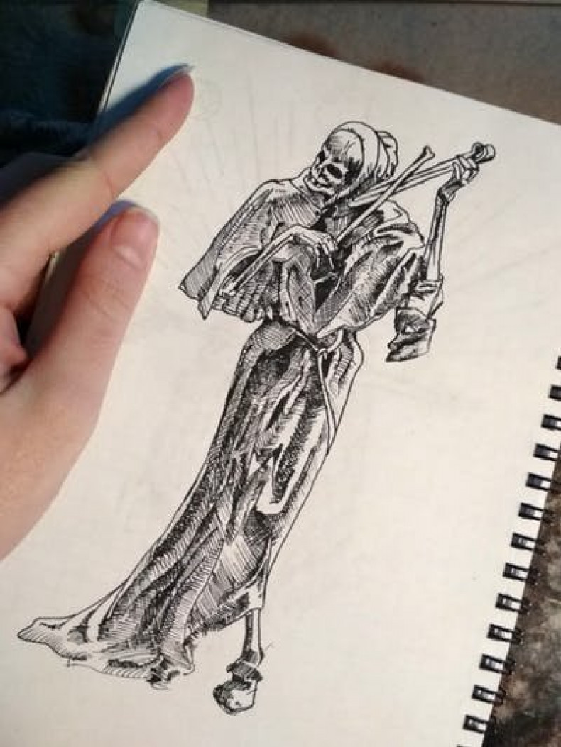 Death sketch, photo - Tattoo Master Barb Tattoo