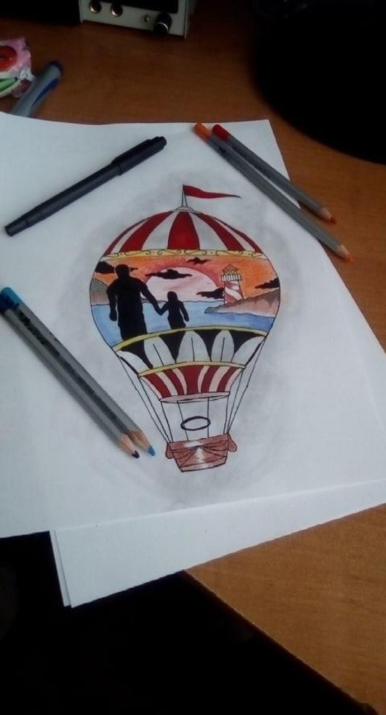 Luftballon skizzieren, photo - Tattoo-Meister Barb Tattoo