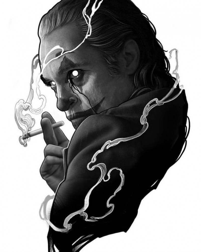 Black and grey joker clown, photo - Tattoo Master Barb Tattoo