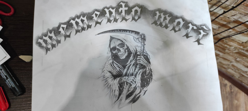 Death sketch, photo - Tattoo Master Barb Tattoo