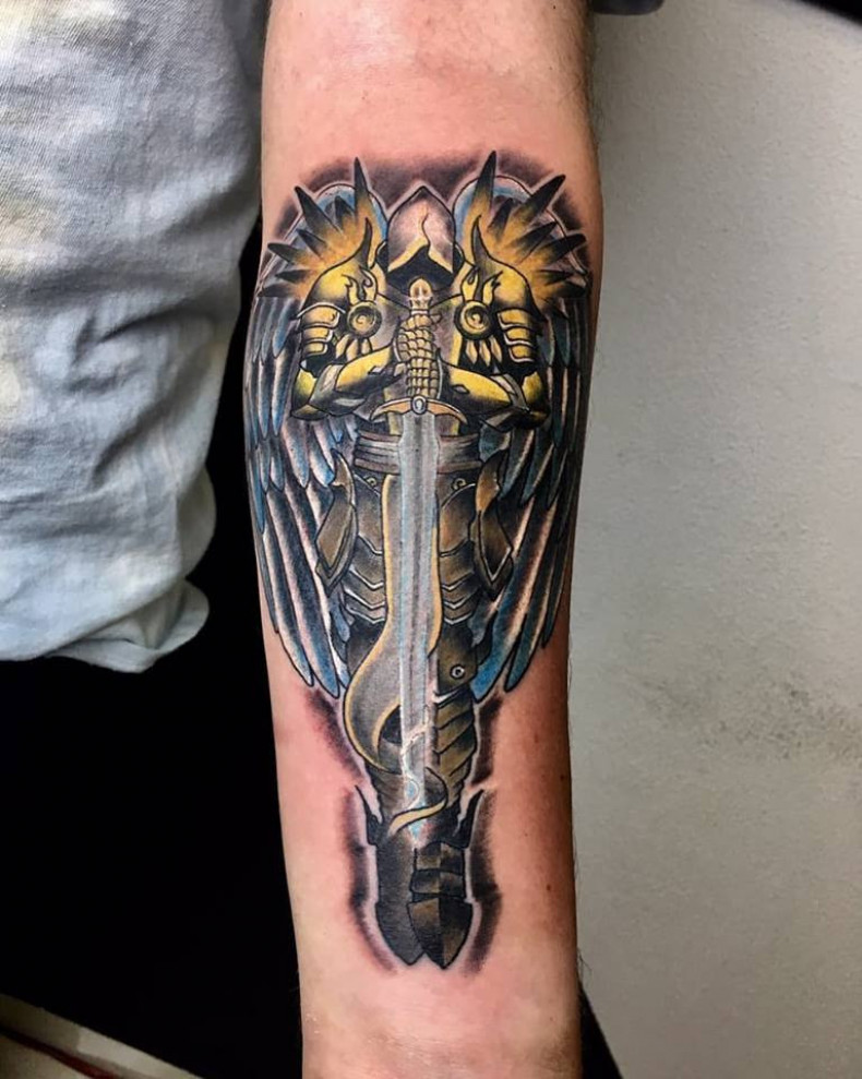 Sword knight, photo - Tattoo Master Barb Tattoo