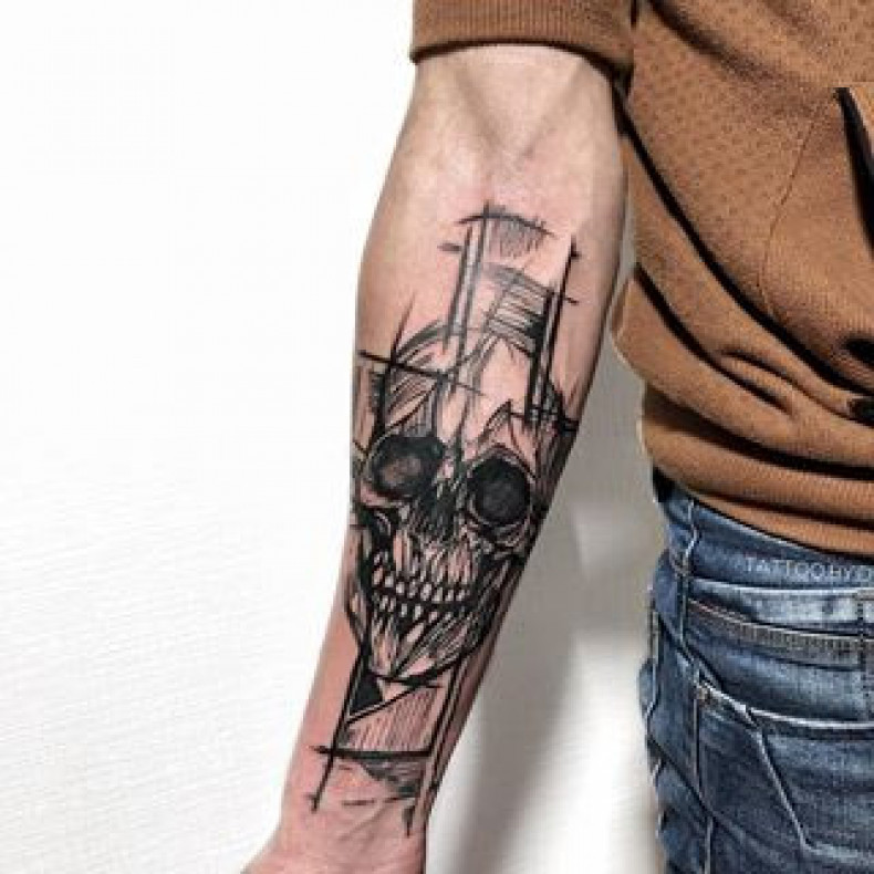 Sketch skull, photo - Tattoo Master Barb Tattoo