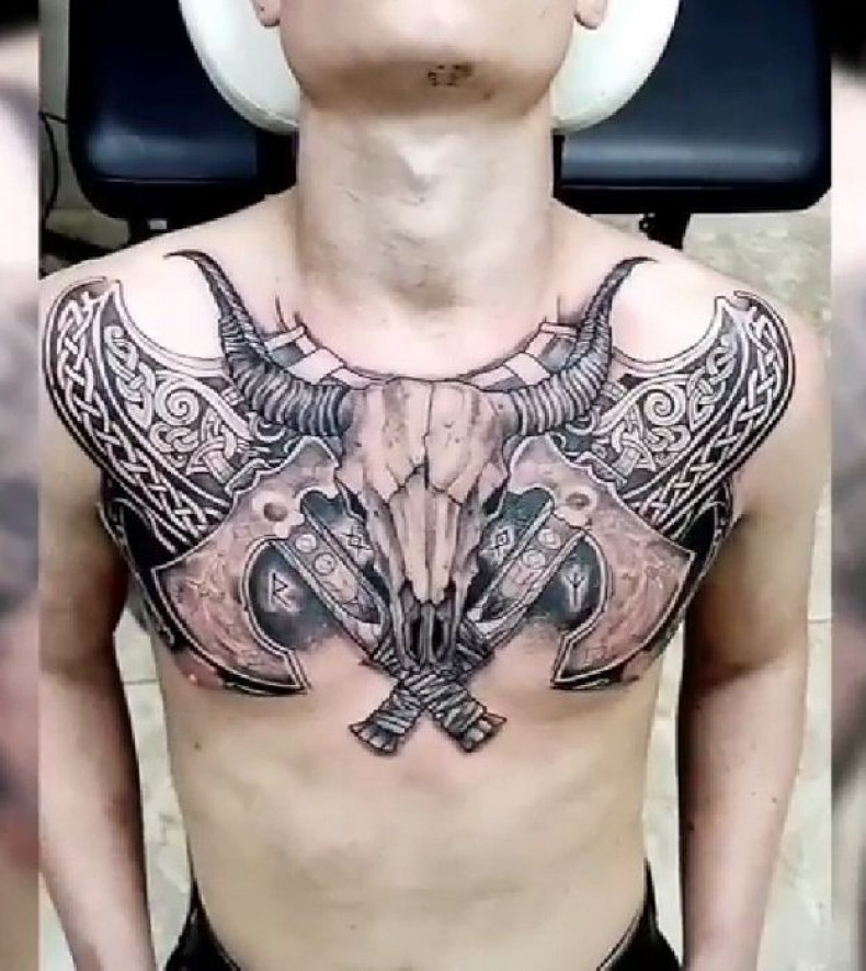 Bawół byk Fajny, photo - Tatuażysta Barb Tattoo