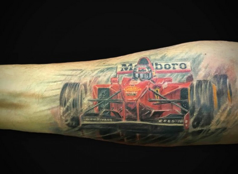 Samochód kolorowy, photo - Tatuażysta Barb Tattoo