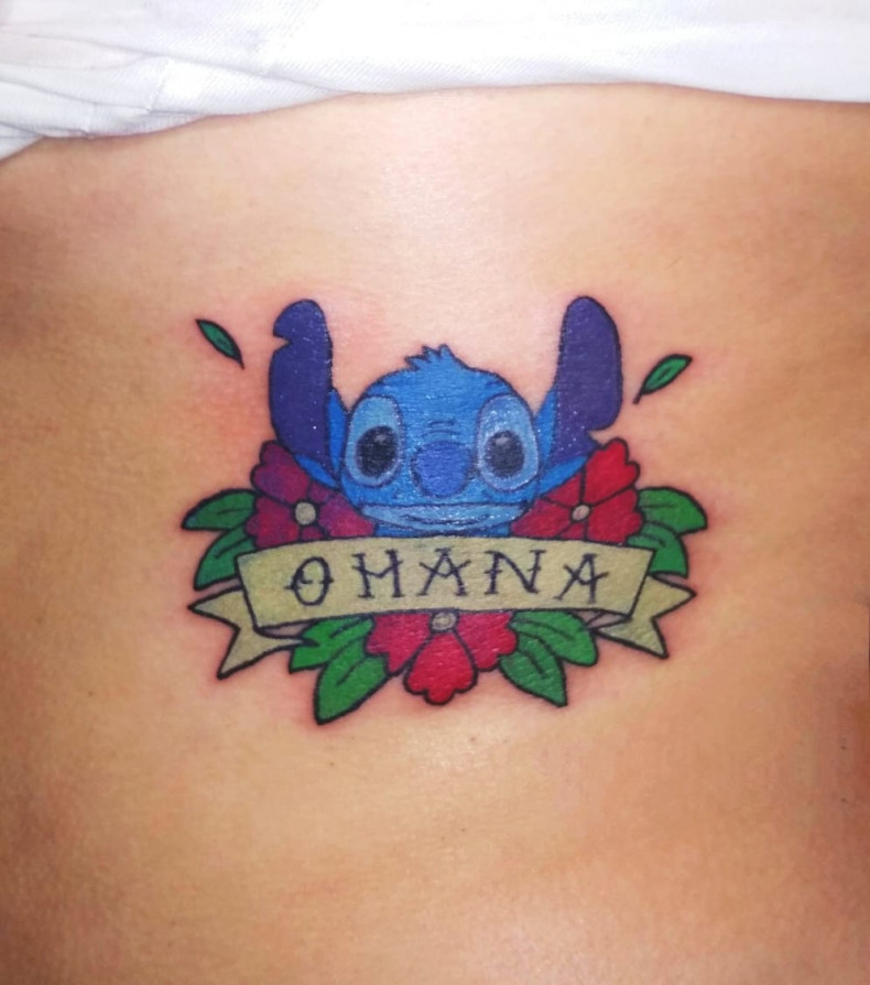 Cartoons funny stitch, photo - Tattoo Master Barb Tattoo