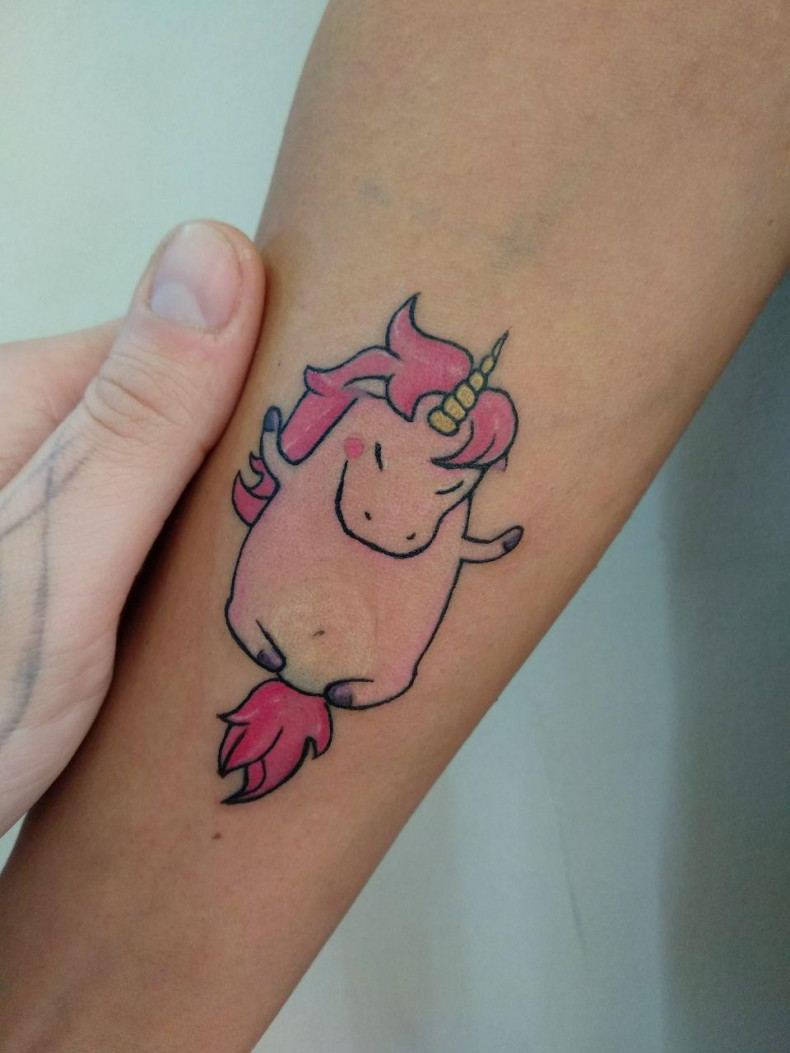 Unicorn colorful, photo - Tattoo Master Barb Tattoo