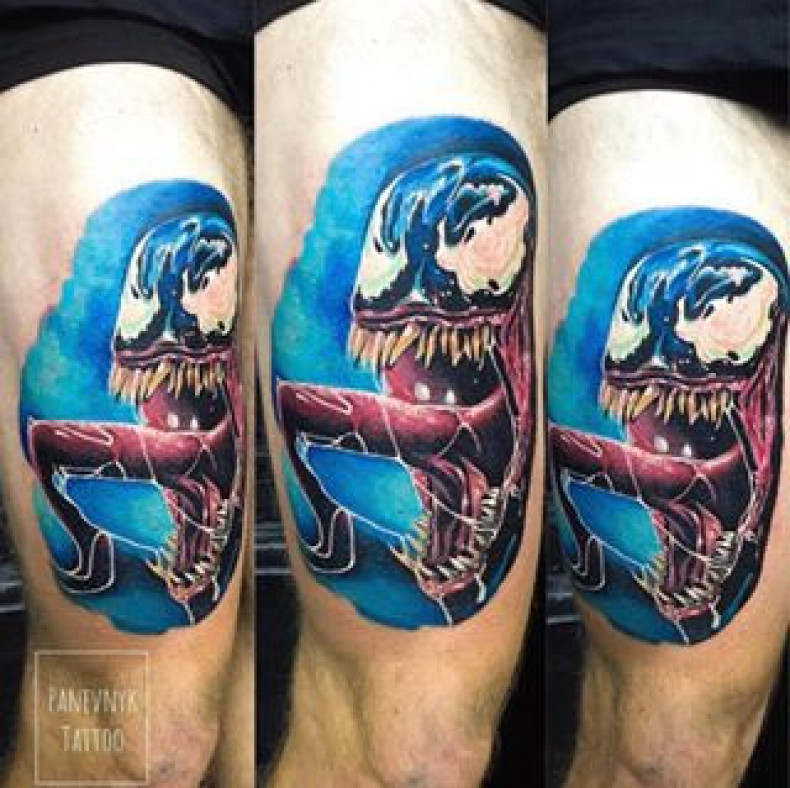 Marvel horror kolorowy, photo - Tatuażysta Barb Tattoo