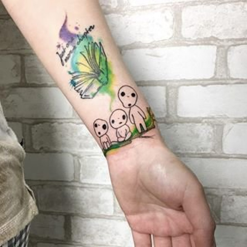 Акварель книга мультяшные, photo - Тату мастер Barb Tattoo