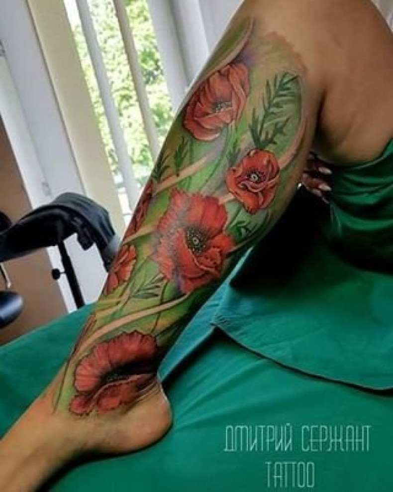 Mohn bunt, photo - Tattoo-Meister Barb Tattoo