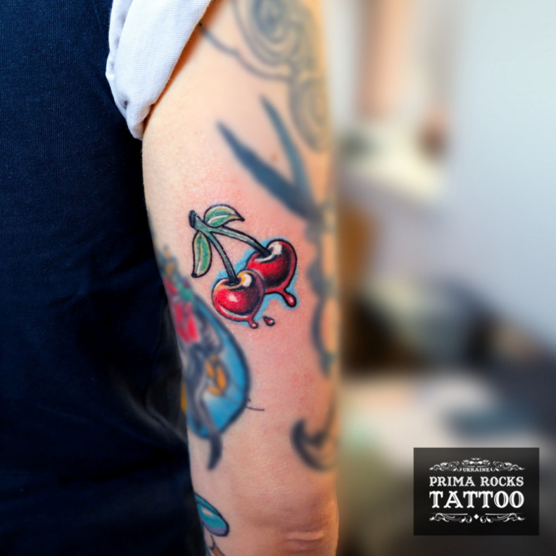 Kirsche bunte, photo - Tattoo-Meister Barb Tattoo