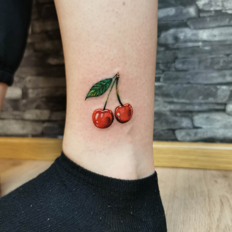 Cherry colorful, photo - Tattoo Master Barb Tattoo