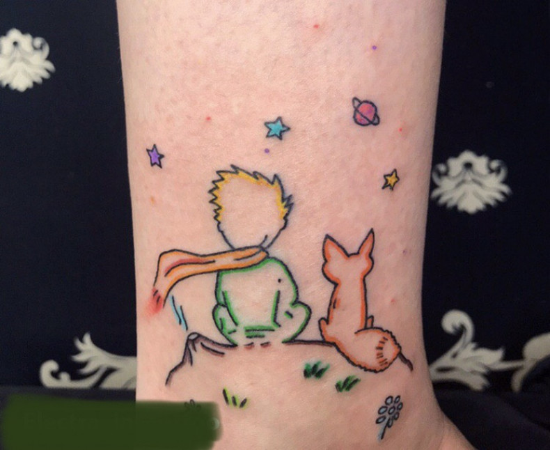 Little prince cartoons colorful, photo - Tattoo Master Barb Tattoo