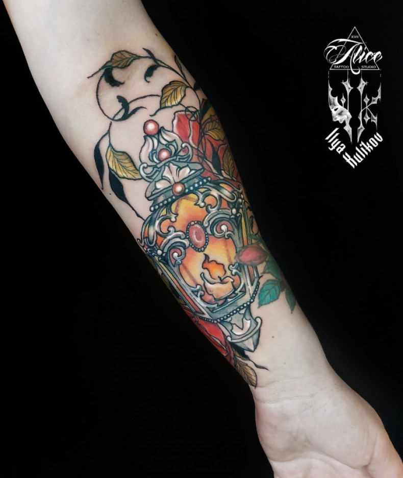 Kerze Laterne bunte, photo - Tattoo-Meister Barb Tattoo