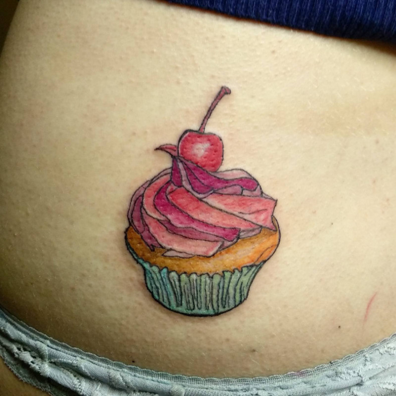 Cherry colorful, photo - Tattoo Master Barb Tattoo