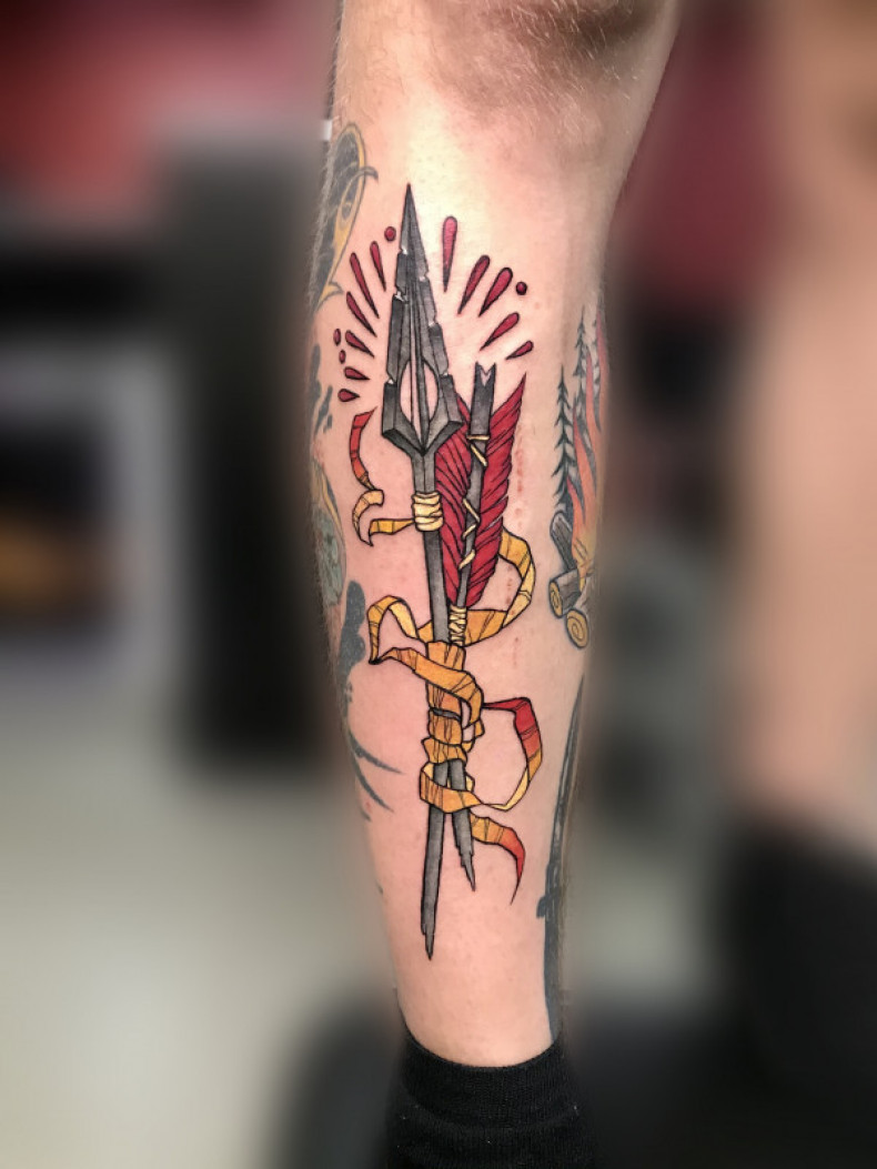 Arrow colorful, photo - Tattoo Master Barb Tattoo