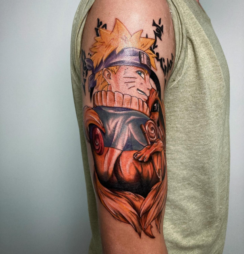 Animacja Naruto kolorowy, photo - Tatuażysta Barb Tattoo