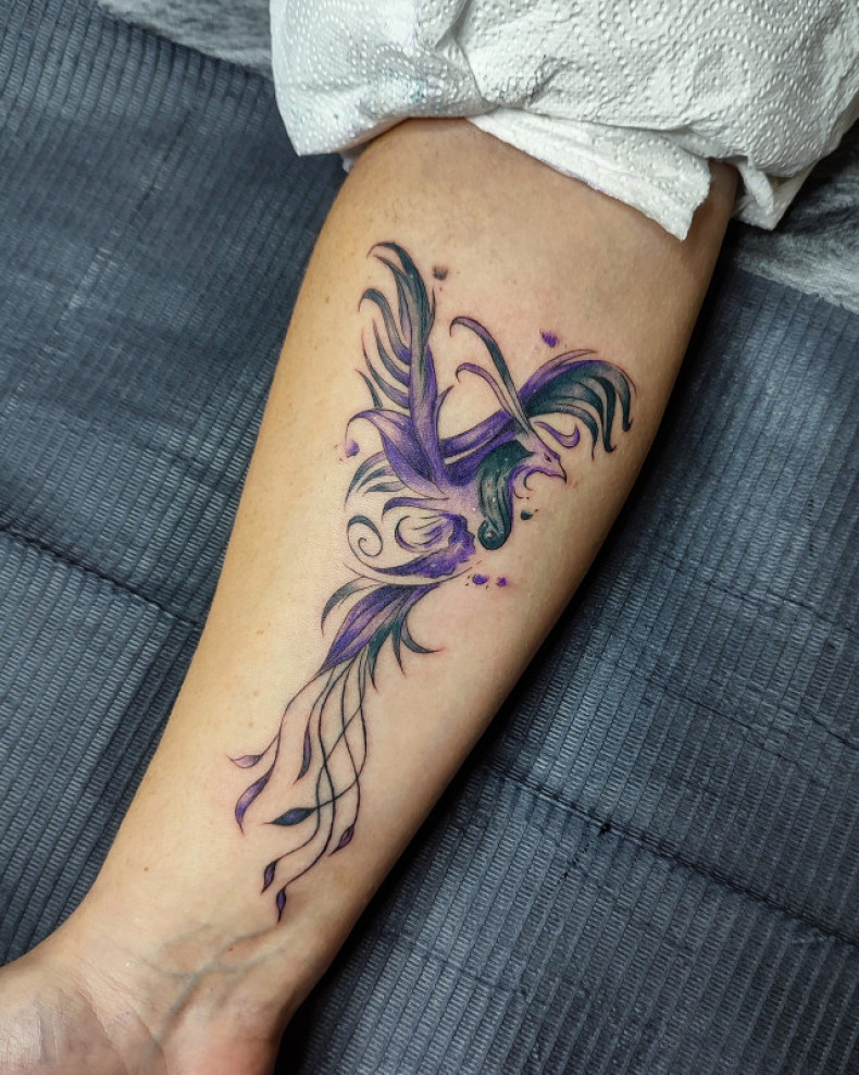 Phoenix colorful, photo - Tattoo Master Barb Tattoo