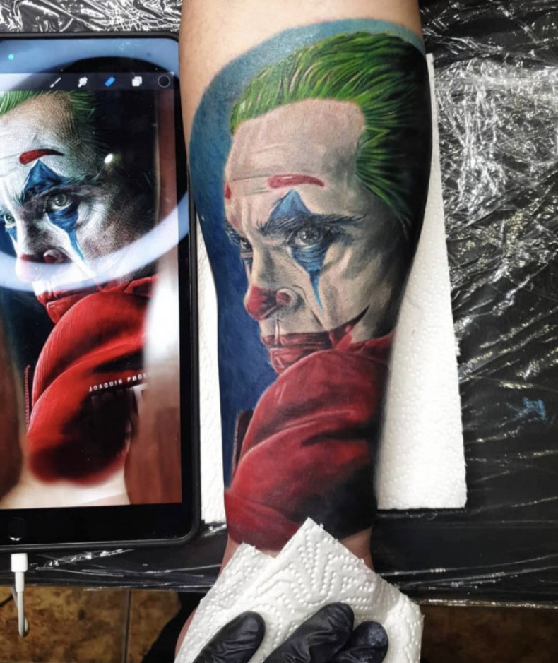 Джокер клоун портрет, photo - Тату мастер Barb Tattoo