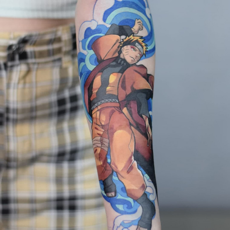 Animacja Naruto kolorowy, photo - Tatuażysta Barb Tattoo